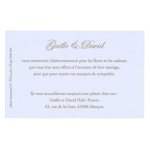 Carte lunch ou remerciement  BUROMAC Papllons 2018 311.051