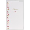 Menu vintage fleurs roses Buromac La Vie en Rose 206.024 Menu vintage fleurs roses Buromac La Vie en Rose 206.024