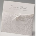 Faire part mariage élégant pochette crème irisé encre de Suède Belarto Love 726901 Faire part mariage élégant pochette crème irisé encre de Suède Belarto Love 726901