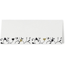 Marque Place chic coeur noir doré - Belarto Love 726752