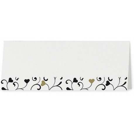 Marque Place chic coeur noir doré - Belarto Love 726752 Marque Place chic coeur noir doré - Belarto Love 726752