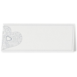 Marque Place chic blanc coeur gris-bleu - Belarto Love 726764