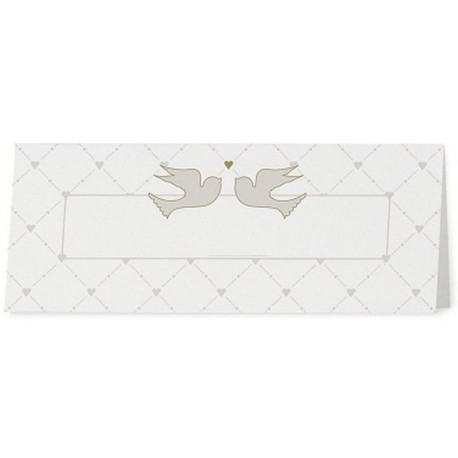 Marque Place vintage crème oiseau coeurs - Belarto Love 726729