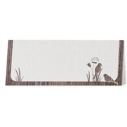 Marque Place crème liseré bois oiseaux - Belarto Love 726715