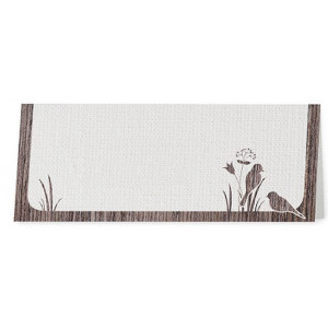 Marque Place crème liseré bois oiseaux - Belarto Love 726715