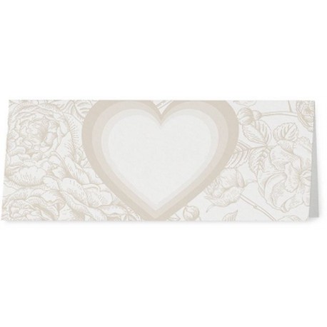 Marque Place crème coeur fleurs beiges - Belarto Love 726754 Marque Place crème coeur fleurs beiges - Belarto Love 726754
