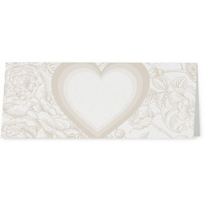 Marque Place crème coeur fleurs beiges - Belarto Love 726754