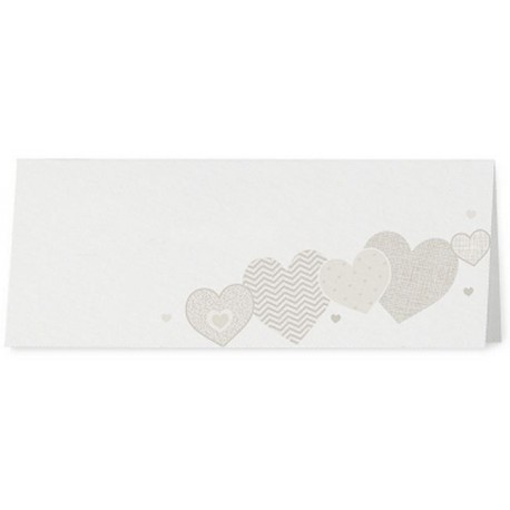 Marque Place crème coeurs taupe - Belarto Love 726749 Marque Place crème coeurs taupe - Belarto Love 726749