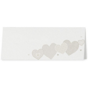 Marque Place crème coeurs taupe - Belarto Love 726749