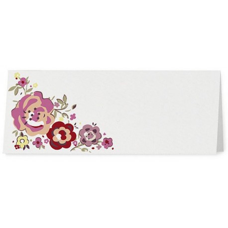 Marque Place blanc fleurs roses - Belarto Love 726739