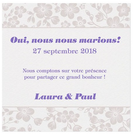 Carte lunch ou remerciements crème frises fleuries - BELARTO Romantic 726565 Carte lunch ou remerciements crème frises fleuries - BELARTO Romantic 726565