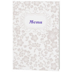 Menu mariage crème vintage fleurs - Belarto Romantic 726665