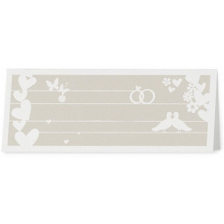 Marque Place chic taupe coeurs fleurs - Belarto Romantic 726767