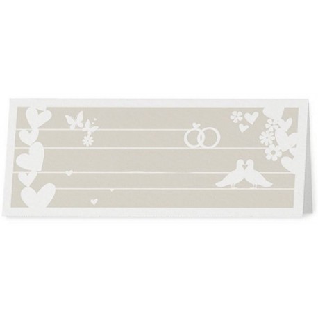 Marque Place chic taupe coeurs fleurs - Belarto Romantic 726767