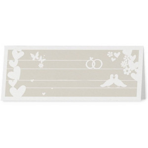Marque Place chic taupe coeurs fleurs - Belarto Romantic 726767