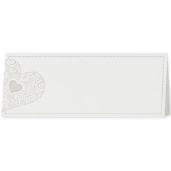 Marque Place crème irisé coeurs gris - Belarto Romantic 726751