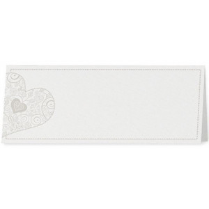 Marque Place crème irisé coeurs gris - Belarto Romantic 726751