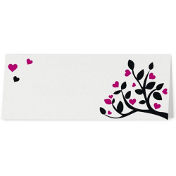 Marque Place moderne arbre coeurs noir rose - Belarto Romantic 726728