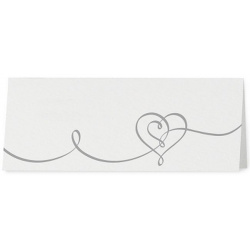 Marque Place blanc irisé coeur stylisé gris - Belarto Romantic 726756