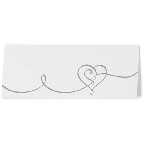 Marque Place blanc irisé coeur stylisé gris - Belarto Romantic 726756 Marque Place blanc irisé coeur stylisé gris - Belarto Romantic 726756
