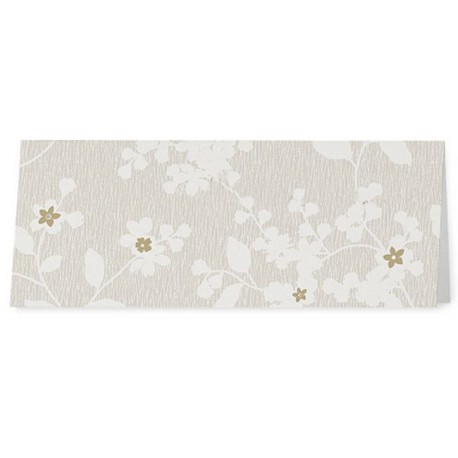 Marque Place crème fleurs blanches et dorées - Belarto Romantic 726732 Marque Place crème fleurs blanches et dorées - Belarto Romantic 726732