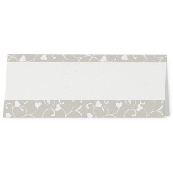 Marque Place crème taupe irisé coeurs - Belarto Romantic 726755