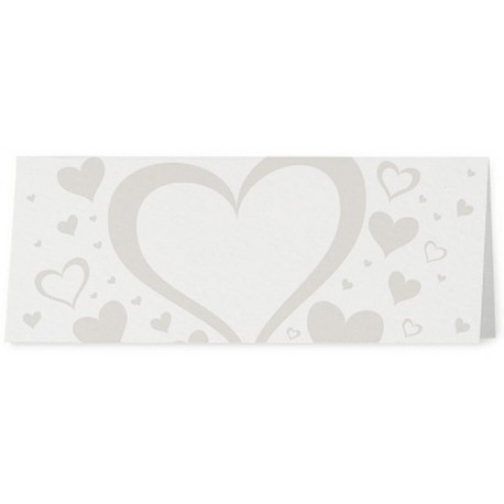Marque Place crème irisé coeurs gris - Belarto Romantic 726736 Marque Place crème irisé coeurs gris - Belarto Romantic 726736