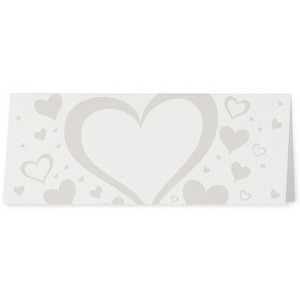 Marque Place crème irisé coeurs gris - Belarto Romantic 726736