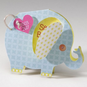 Faire-part naissance original forme elephant  Belarto Happy Baby 715132