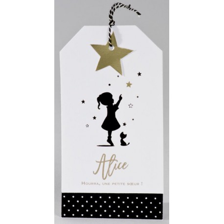 Faire-part naissance original silhouette fille étoiles Buromac Baby Folly (2016) 586.121 Faire-part naissance original silhouette fille étoiles Buromac Baby Folly (2016) 586.121
