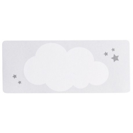 Etiquettes adresses grise nuage étoiles BUROMAC Baby Folly (2016) 576.202