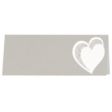 Marque Place élégant gris coeurs blancs Belarto Bohemian Wedding 727741 Marque Place élégant gris coeurs blancs Belarto Bohemian Wedding 727741