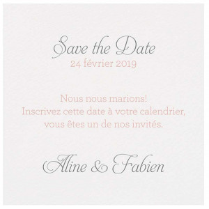 Carte lunch ou remerciements sobre blanc cassé Belarto Bohemian Wedding 727521