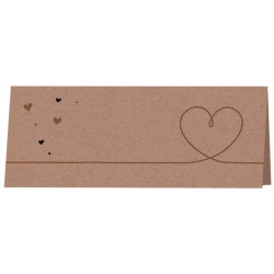 Marque Place élégante papier kraft coeurs Belarto Yes We Do ! 728701