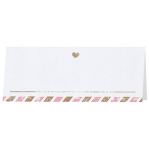 Marque Place moderne liseré bicolore rose bronze Belarto Yes We Do ! 728721