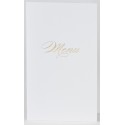 Menu mariage classique blanc dorure BUROMAC Papillons 2018 208.020 Menu mariage classique blanc dorure BUROMAC Papillons 2018 208.020