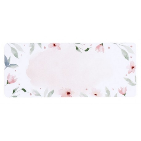 Etiquettes adresses élégante florale rose vert aquarelle BUROMAC Baby Folly (2019) 579.204