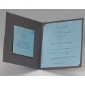 Faire part mariage élégant irisé gris coeur ruban turquoise BELARTO Celebrate Love 723042 Faire part mariage élégant irisé gris coeur ruban turquoise BELARTO Celebrate Love 723042