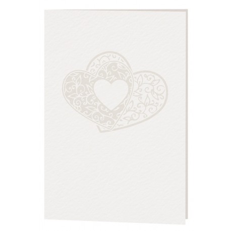Menu mariage crème coeur arabesques BELARTO Celebrate Love 723699 Menu mariage crème coeur arabesques BELARTO Celebrate Love 723699