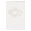 Menu mariage crème coeur arabesques BELARTO Celebrate Love 723699 Menu mariage crème coeur arabesques BELARTO Celebrate Love 723699