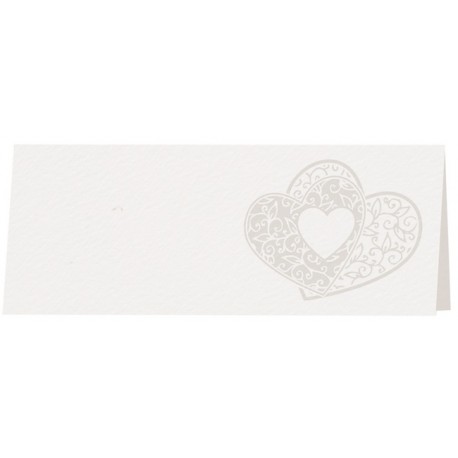 Marque place couleur crème coeurs arabesques BELARTO Celebrate Love 723799 Marque place couleur crème coeurs arabesques BELARTO Celebrate Love 723799