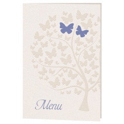 Menu mariage nature arbre papillons beige Belarto Celebrate Love 726697