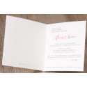 Faire-part mariage classique chic vintage blanc fleurs roses BELARTO Collection Mariage 620026 Faire-part mariage classique chic vintage blanc fleurs roses BELARTO Collection Mariage 620026