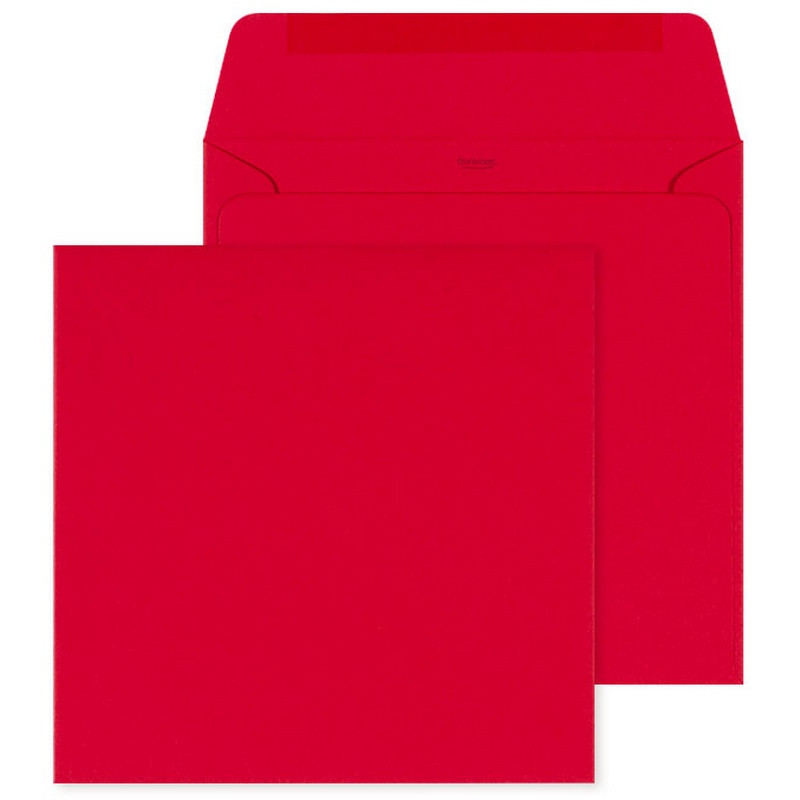 Enveloppe rouge élégante 170x170 BUROMAC 98.035