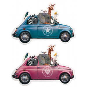 Faire-part naissance original humoristique animaux voiture Belarto Naissance 2020 610031