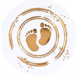 Sticker élégant pieds cuivrés BUROMAC Baby Folly (2022) 579.124
