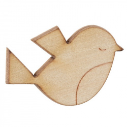 Motif à coller petit oiseau bois BUROMAC Baby Folly (2022) 559.008