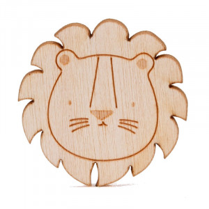 Sachet x10 motifs bois à coller lion BUROMAC Baby Folly (2022) 551.005