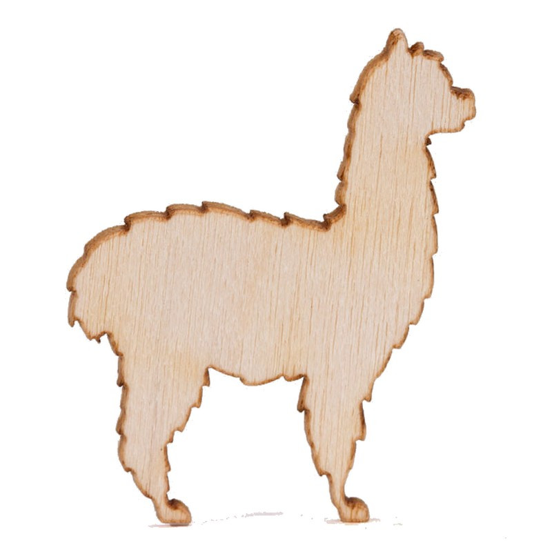 Sachet x10 motifs bois à coller lama BUROMAC Baby Folly (2022) 551.007