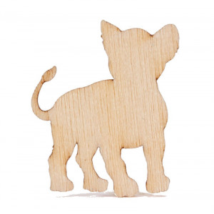 Sachet x10 motifs bois à coller lionceau BUROMAC Baby Folly (2022) 551.008